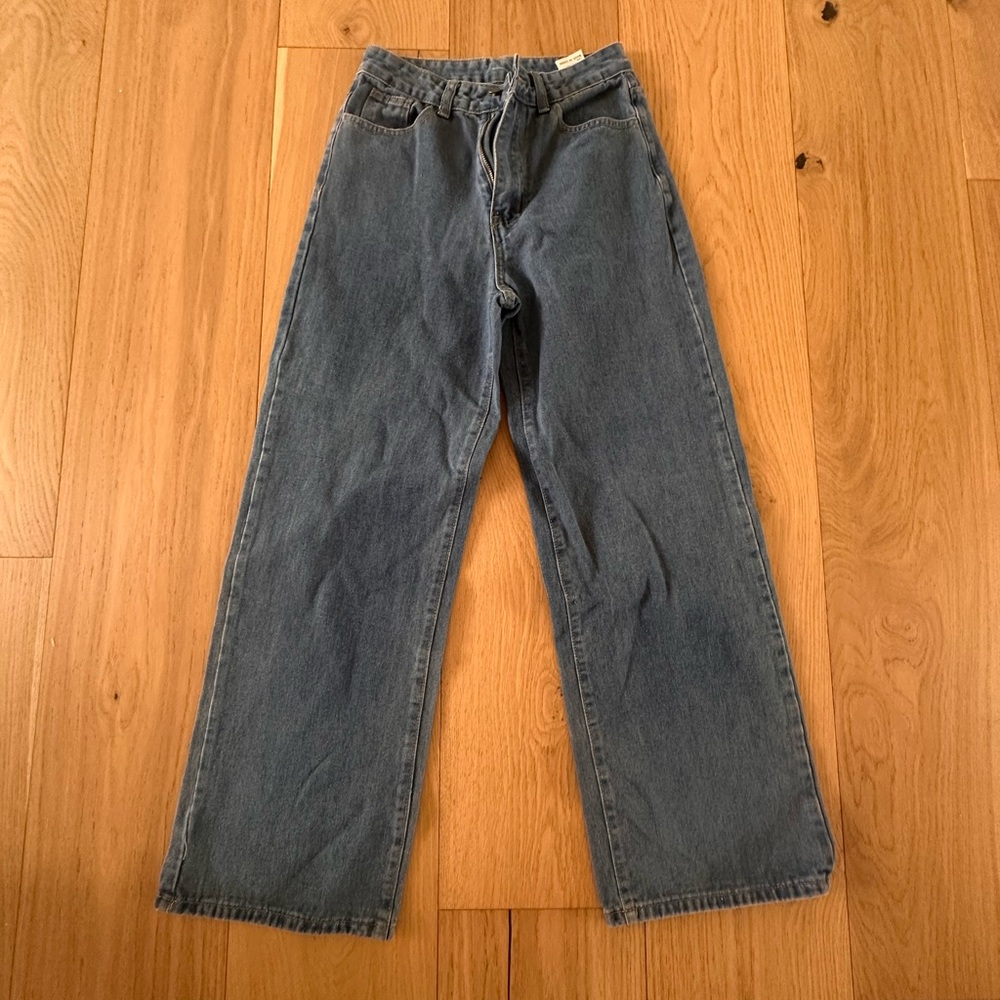 SHEIN Relaxed Fit Men's Jeans in Dark Blue